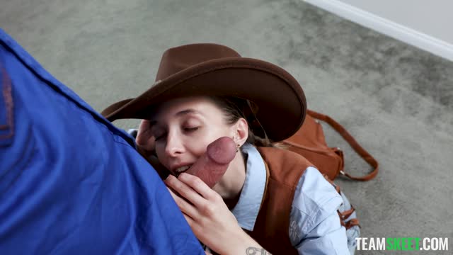 Young Cowgirl Surely Knows How to Ride