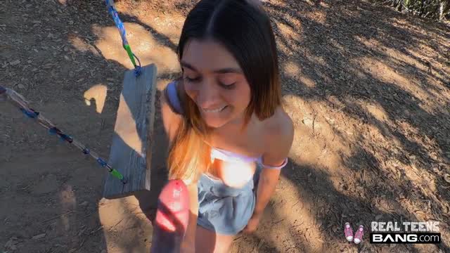Idaho Teen With Big Boobs Aubry Babcock's Banged Outdoors