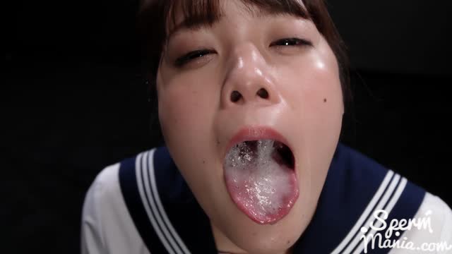 Aya Komatsu swallows tons of thick white cumshots