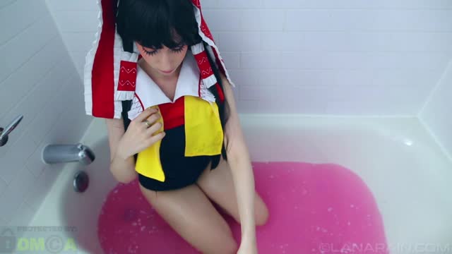 Perverted Sensual Oil Bath With Reimu