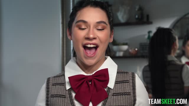 Oil and Perfect Tits? She Can Massage Her Best Friend's Dad Anytime